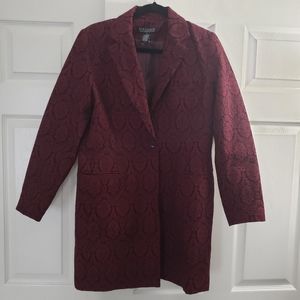 Maroon pinted blazer